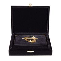 Boîte de Coran en velours personnalisable en gros, coffret cadeau islamique, détails en plexiglas doré en relief, écriture de Médine