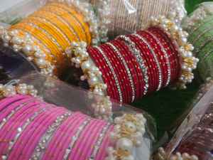 New Eid Collection Women's Rhinestone Embroidery <b>Bangles</b> Sets Customized Embroidered Designs Chudiyan Set For Ladies - Product Image 3