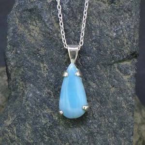 Handmade Sterling Silver Rhodium Plated 12To15mm Bezel Set <b>Necklace</b> Beautiful Freshwater Pearl Engagement Wedding Party <b>Pendant</b> - Product Image 6