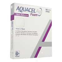Pansement en mousse Aquacel Ag Silver, adhésif, stérile, absorbant, sans latex, certifié CE, classe II, pour soins des plaies, 5x5cm / 10x10cm