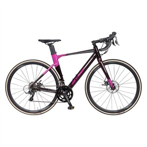 Bicicleta de Carretera de Fibra de Carbono con Frenos de Disco Hidráulicos, 700c, 24 Velocidades, para Ciclismo en Carretera y Todoterreno - Product Image 1