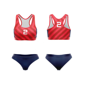 Sujetador de voleibol de playa personalizado para chica conjuntos de voleibol de playa de moda para mujer - Product Image 6