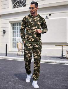 Chándal personalizado de estilo universitario para hombre con puños acanalados y dobladillo perfecto para ropa informal, entrenamiento de gimnasio y actividades deportivas - Product Image 2