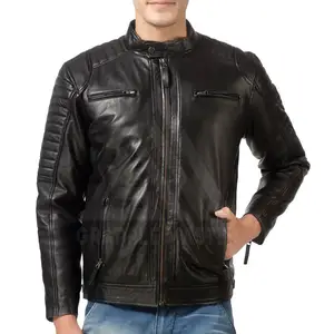 Top Selling Men Winter Sheep Leather Jacket Pakistan Best Quality Men Winter Leather jacket