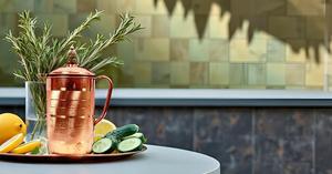 เหยือกทองแดงบริสุทธิ์ทำมือหรูหราขนาดความจุ50ออนซ์ aprox - Product Image 6