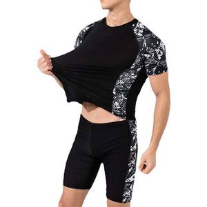 High Street Style Hombres Tallas grandes Camisetas de dos piezas Conjuntos de pantalones cortos Transferencia de calor Impreso Bordado Personalizado Algodón Verano - Product Image 3