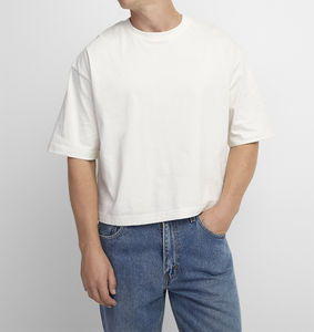 Venta al por mayor de camisetas con logotipo personalizado Stock de ropa a granel nueva ropa deportiva informal de primera calidad OEM Fabricante Boxy Fit camisetas - Product Image 3