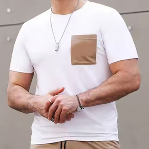 New Arrival Men's Summer Sportswear Gym Casual Solid <b>Shirt</b> Short Set 2 Pieces with Custom Logo Embroidery Wholesale <b>T</b>-<b>shirt</b> <b>Suit</b> - Product Image 6