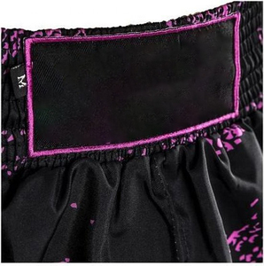 กางเกงขาสั้นมวยไทยขาสั้นออกกำลังกายพิมพ์โลโก้แบบกำหนดเองลาย3D ป้องกันริ้วรอยลูกไม้ขายส่งปากีสถาน - Product Image 6