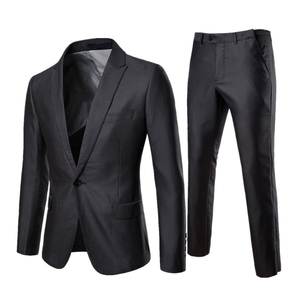 ชุดสูทธุรกิจงานแต่งงานทางการสำหรับผู้ชายเทรนด์ร้อนแรงทรงสลิมฟิตเสื้อกั๊ก2ชิ้นและกางเกงขายาวผลิตในเวียดนาม - Product Image 2