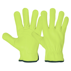 ถุงมือขับรถหนังแพะสำหรับงานหนักถุงมือนิรภัยนุ่มสบายหนา11ออนซ์พร้อมสายคล้องข้อมือปรับได้ผ่านการรับรอง CE - Product Image 2