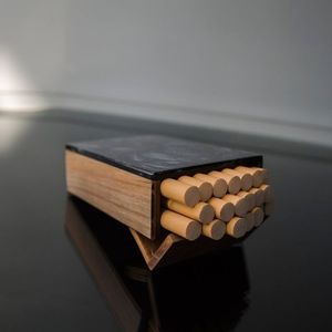 Étui à cigarettes en bois personnalisé, fait à la main, organisateur de rangement pour cigarettes en bois - Product Image 6