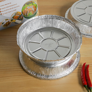 Moules de cuisson rondes en aluminium de 8 pouces pour pizza et friteuse à air Fabricant de récipients jetables du Vietnam - Product Image 3