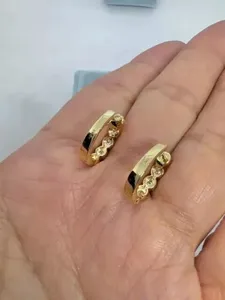 925 Silver Stunning Marquise <b>Moissanite</b> Diamond Drop/Dangle <b>Earrings</b> - Product Image 2