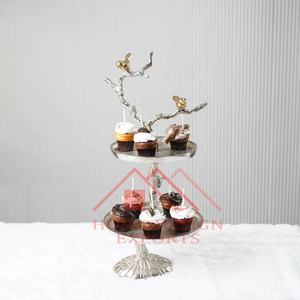 Decoración de fiesta de cumpleaños Diseño de lujo Fancy 2 Tier Cake Stands - Product Image 3