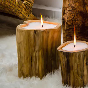 Bougeoir d'aromathérapie en bois de teck, un accessoire de luxe durable à un prix abordable - Product Image 3