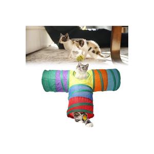 Túnel de Juego Plegable para Gatos Rainbow 2112 de 3 Vías y 80 cm, Tubos y Túneles TR - Product Image 5