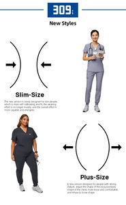 Vente en gros d'uniformes médicaux personnalisés pour les pantalons sarcelle Fit Jogger Uniformes hospitaliers Ensembles de gommage d'allaitement pour femmes - Product Image 5