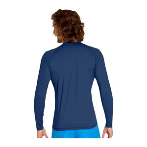 OEM Navy Blue Compression Shirts Full Polyester 220g <b>Rash</b> Guard <b>Vest</b> for Men and <b>Women</b> Breathable MMA Sportswear - Product Image 3