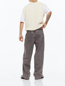 Nouveau style – Jean en denim délavé et déchiré pour homme, coupe droite vintage, respirant, ajusté et tendance - Product Image 6