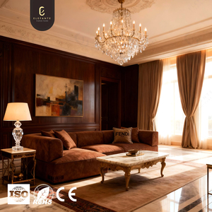 أريكة إيطالية ممتازة كبيرة الحجم أثاث غرفة معيشة فاخر أريكة أنيقة عصرية عالية الجودة جلد أصلي مقطعي - Product Image 3