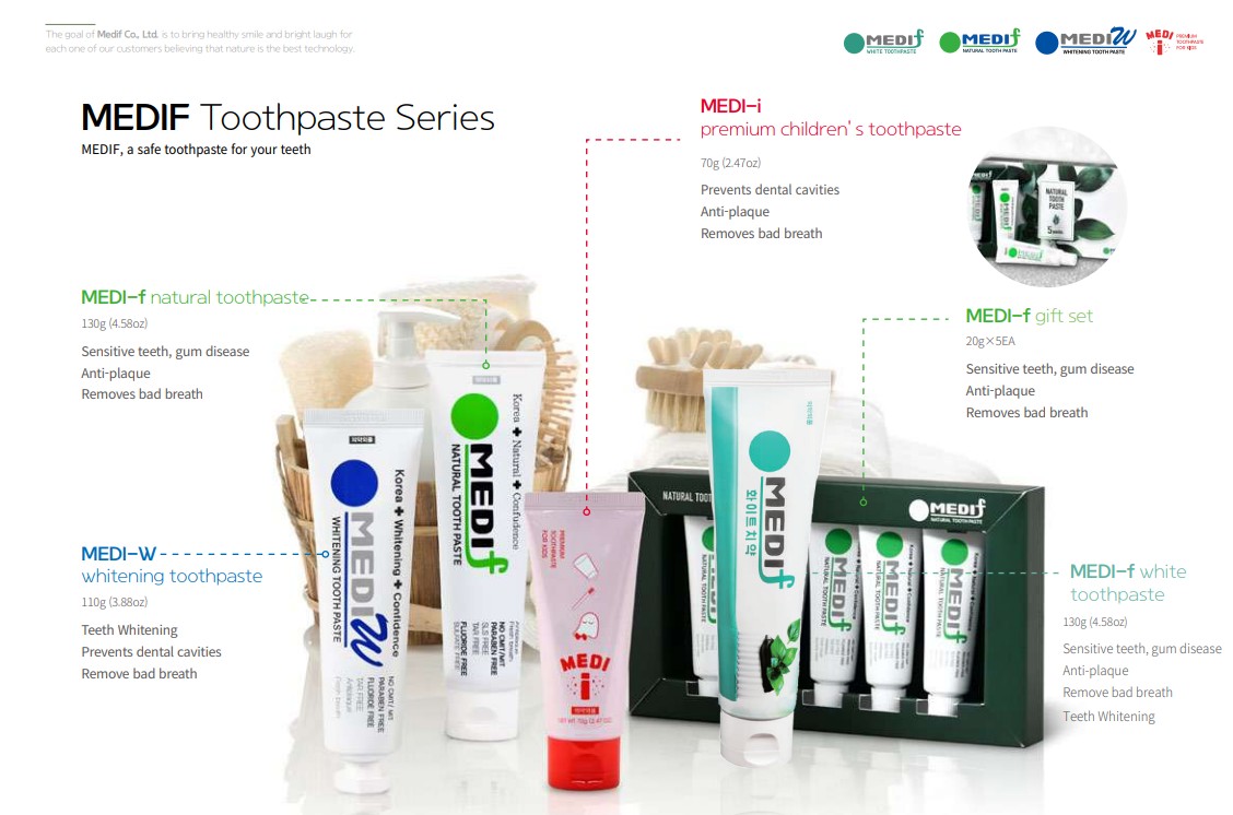 Medifi Korean Pharmaceutical Toothpaste Preventing Decayed Tooth And