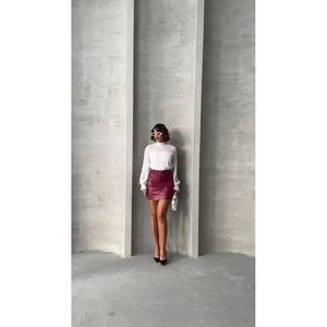 Blusa Casual Rosa con Flecos para Mujer, Mezcla de Algodón y Poliéster, Marca TOPSHOW - Pedidos al por Mayor Disponibles para Minoristas - Product Image 4