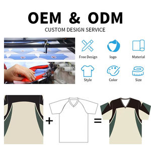 Camiseta Deportiva Holgada de Algodón 100% de Secado Rápido Personalizada de Buker, Fabricante de Ropa de Fútbol, Impresión Digital, Cuello en V Cuadrado, Estilo Corto - Product Image 3