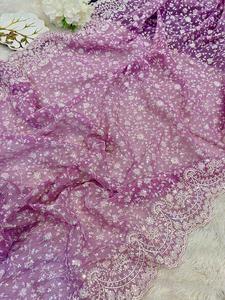 Diseñador indio, el último y llamativo Sari indio tradicional de lujo, ropa exclusiva para fiestas, ropa de novia, Sari de aspecto rico - Product Image 2