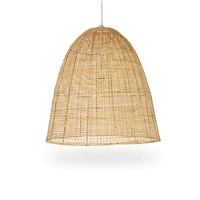 Luminaire suspendu en rotin tricoté à la main en bambou, plafonnier en rotin en osier pour cuisine-salon-salle à manger-chambre à coucher
