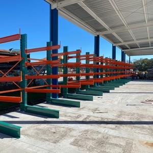 Fabricante de Vietnam precio competitivo hecho de acero brazo de base única recubrimiento en polvo CX Cantilever Racking para almacén Stock - Product Image 1