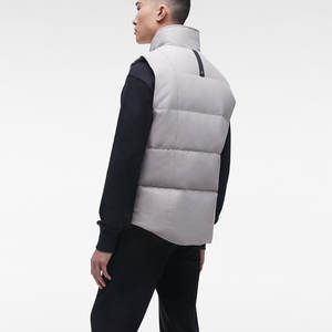 Veste sans manches pour homme en duvet, grande taille, décontractée, unie, chaude pour l'hiver, vente en gros, veste d'hiver 2022 - Product Image 3