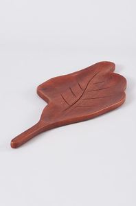 Plato de madera en forma de hoja personalizado al por mayor a precio asequible de la India para restaurante, hotel, boda - Product Image 3