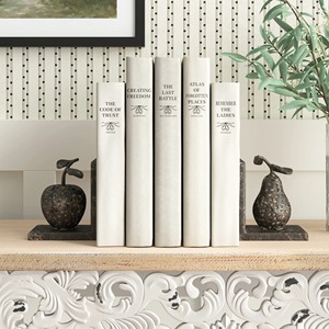 Ensemble de serre-livres géométriques en aluminium rustique moderne, finition bronze foncé, décoration de cuisine de style campagnard, supports lourds, cadeau d'anniversaire - Product Image 4