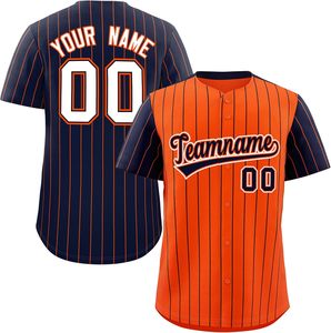 Camiseta de béisbol de equipo personalizada, camisa sublimada con botón completo, aparejos bordados, número de nombre de sarga, malla para jóvenes, ajuste de secado rápido en EE. UU. - Product Image 4