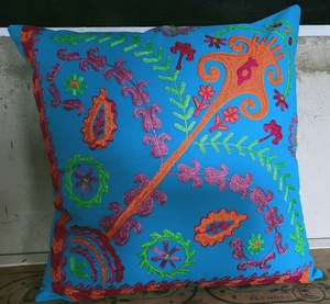 Funda De Almohada Bohemia con estampado de bloque de mano, funda de almohada con volantes, funda de almohada para decoración del hogar del dormitorio, funda de almohada hecha a mano - Product Image 3