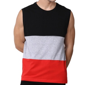 Camiseta sin mangas deportiva para hombre, camiseta de entrenamiento sin mangas con estampado Digital personalizado de alta calidad y 100% algodón - Product Image 1