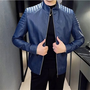 Chaqueta de cuero personalizada de alta calidad para hombre Diseño de ropa de invierno informal Nueva llegada - Product Image 2