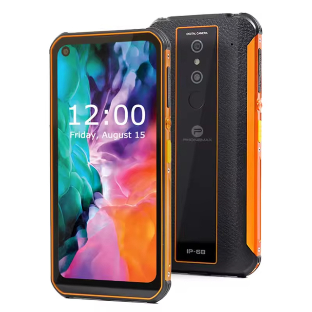Unlocked P1pro Rugged Smartphone 6100mAh 4+128G NFC Shockproof CDMA Android Industrial Barcode Scanner Dual SIM Type C