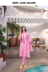 Conjunto Kurti de trabajo de secuencia de bordado de último diseñador de Fab Zone, rayón de algodón puro de alta calidad, fiestas étnicas indias paquistaníes - Product Image 4