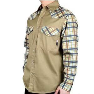 Camisa de Seguridad de Manga Larga de Algodón Ignífuga con Panel de Ventilación, Uniforme de Trabajo para Exteriores de Alta Calidad, Reflectante y con Certificación CE - Product Image 2