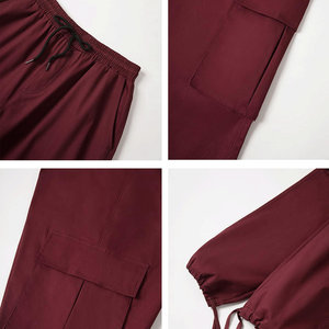 Meilleure qualité 100% coton Cargo pantalon hommes décontracté taille élastique respirant facile à porter multi-poches Cargo pantalon hommes - Product Image 4