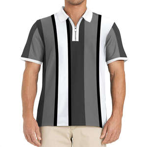 Camisa de Manga Corta para Hombre, Talla Grande, Nueva Colección 2026, Cierre de Cremallera, Cuello Solapa, Corte Ajustado, Ecológica, Envío Gratis - Product Image 1