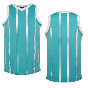 Maillot de basket-ball personnalisé avec logo, 100% polyester, respirant, anti-humidité, séchage rapide, confortable, pour homme, été, en solde - Product Image 1