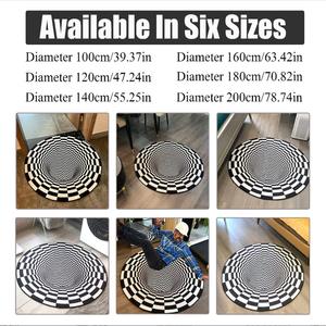 Alfombra Moderna de Diseño Impresa en 3D, Alfombra Personalizada de Terciopelo Cristal, Súper Suave, Geométrica, Antideslizante, para Decoración de Sala de Estar - Product Image 4