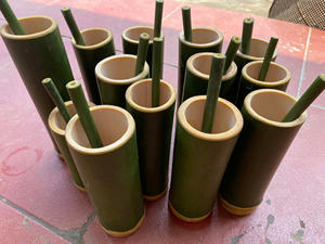 Reusable Bamboo <b>Cup</b> With Soft Strap Made From Natural Materials Lightweight Durable Easy To Carry Perfect For Daily Use - Product Image 3