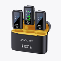 Microphone cravate sans fil Syncmic S12 avec réduction du bruit pour le streaming en direct, les interviews, l'enseignement et l'enregistrement vidéo