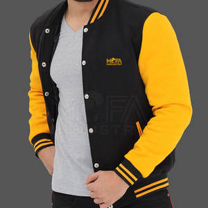 Letterman-Vestes avec broderie et patchs Veste classique style collège pour hommes OEM vente directe d'usine - Product Image 5