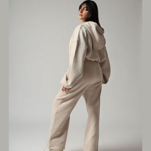 Invierno peso pesado de gran tamaño de alta calidad logotipo personalizado pantalones con capucha conjunto chándal deportes dos piezas Jogger Sudadera con capucha Unisex - Product Image 2