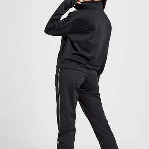 ชุดสูทสำหรับฝึกซ้อมจ๊อกกิ้งสีทึบออกแบบโลโก้ได้ตามต้องการ - Product Image 5